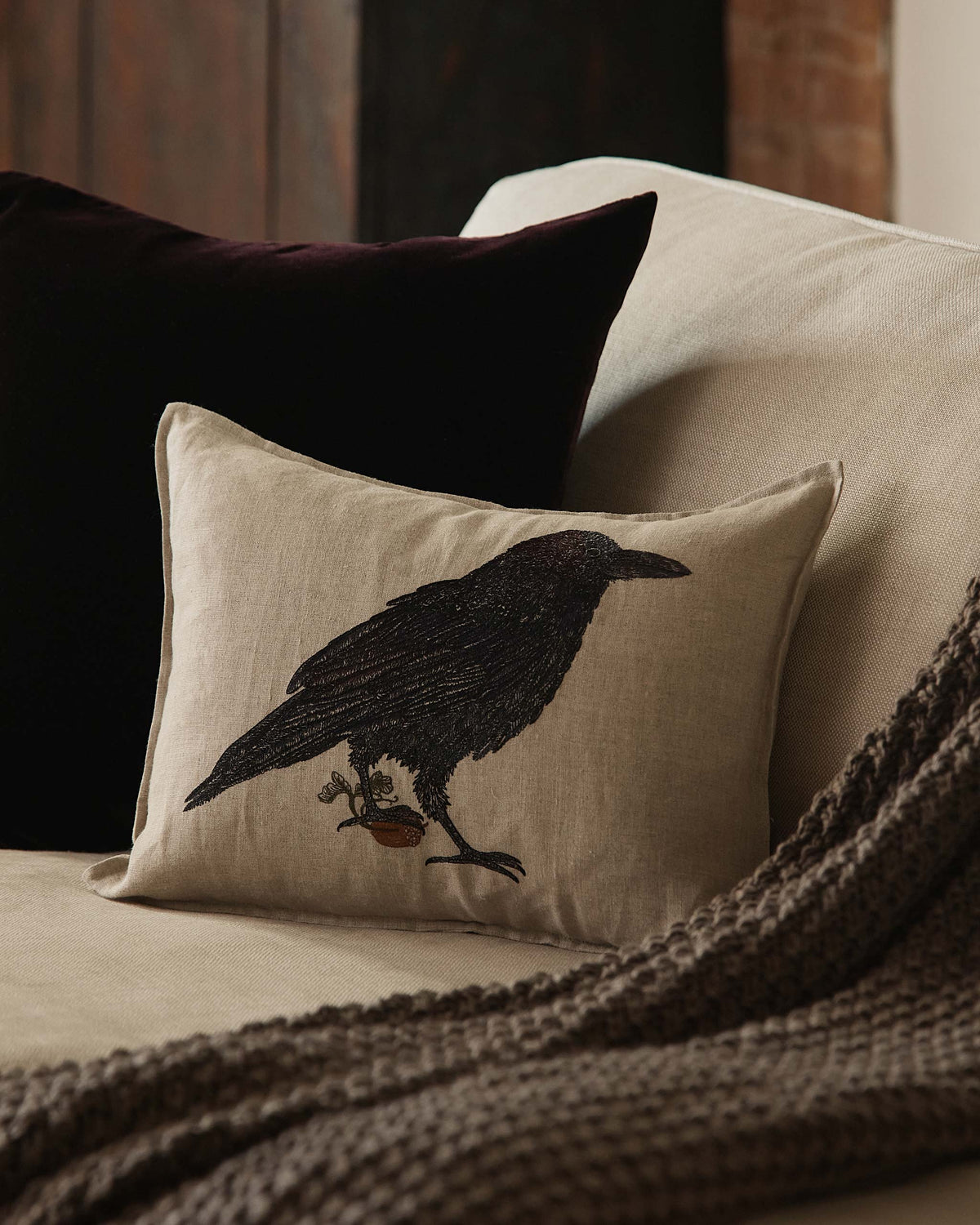 Black Bird with Acorn