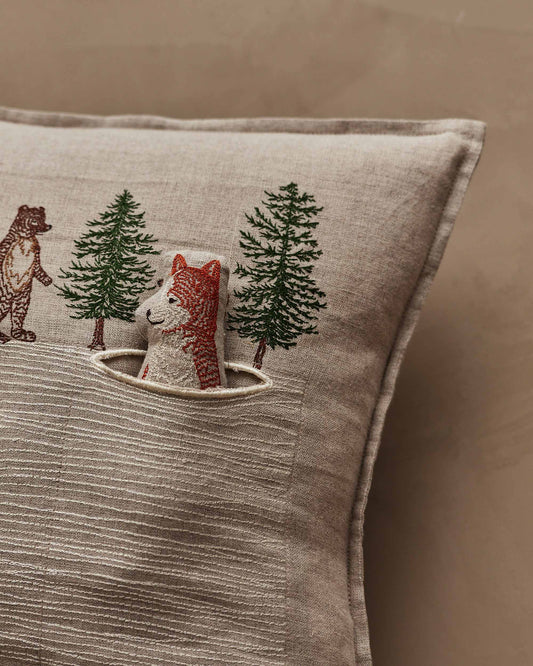 Winter Fox Pocket Pillow