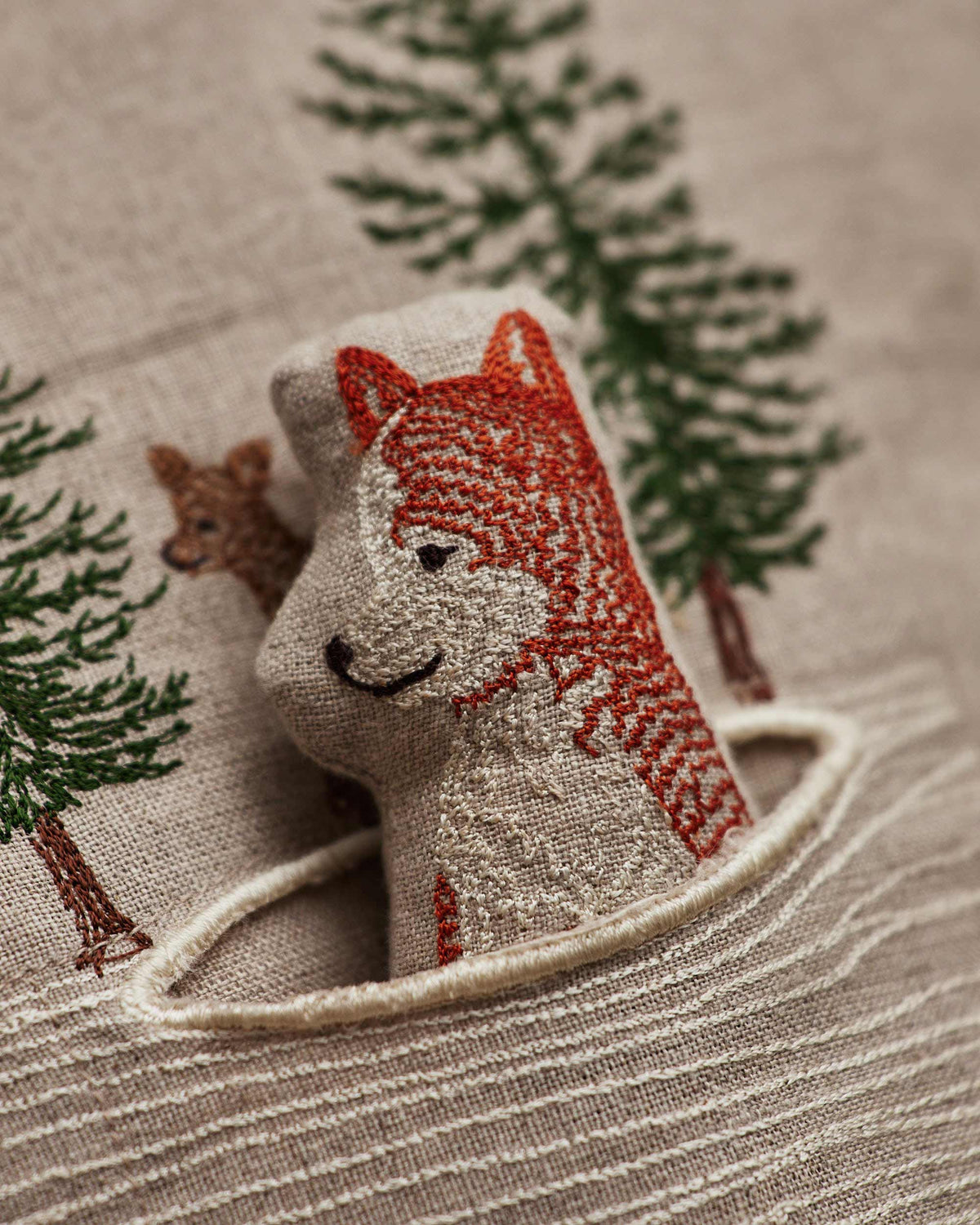 Winter Fox Pocket Pillow
