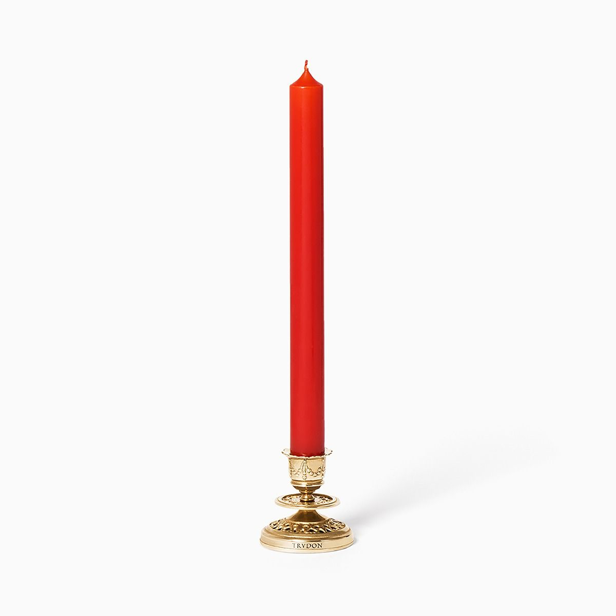 CHISELED CANDLESTICK  BRASS