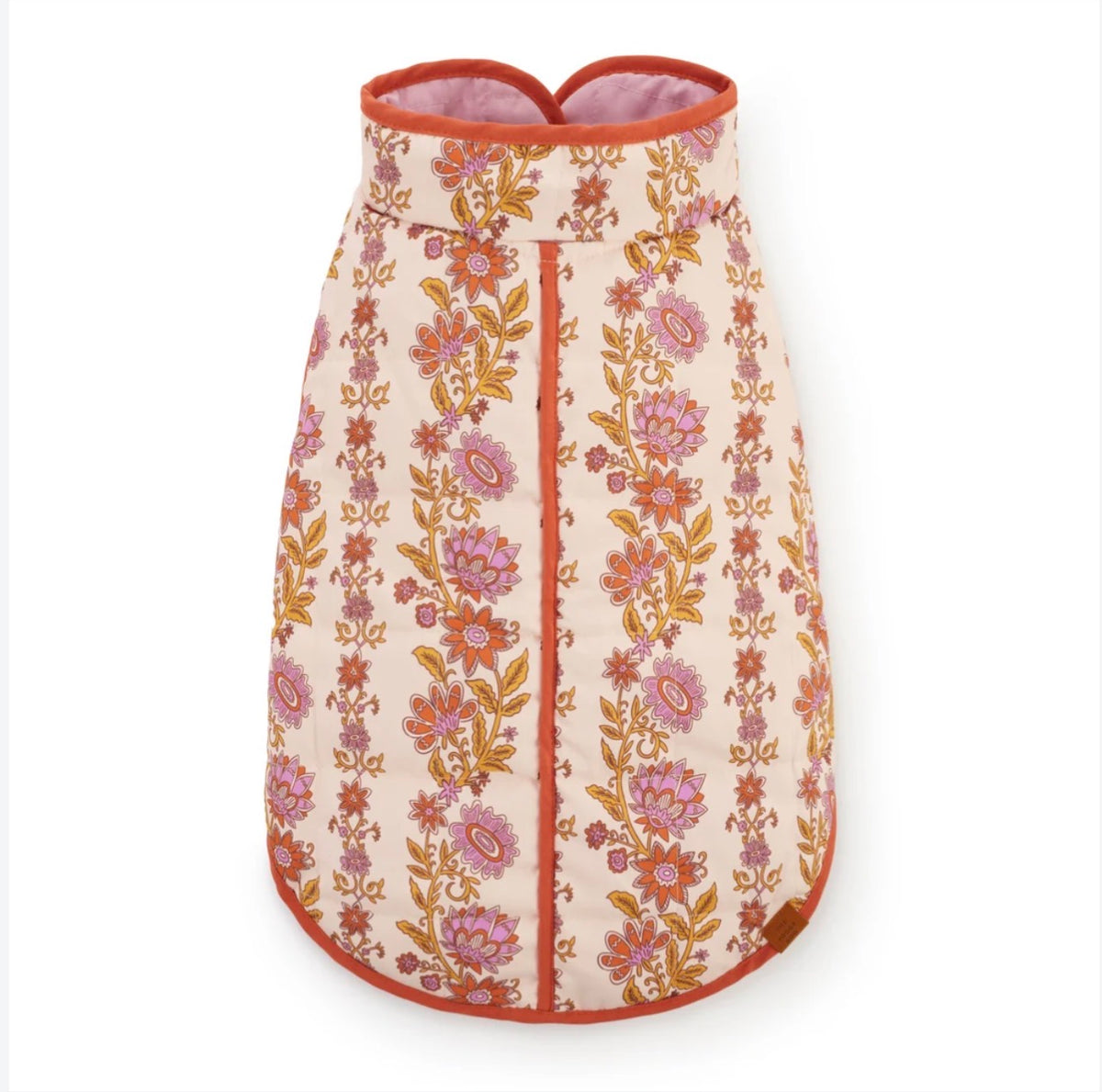 Blockprint Floral Reversible Dog Jacket
