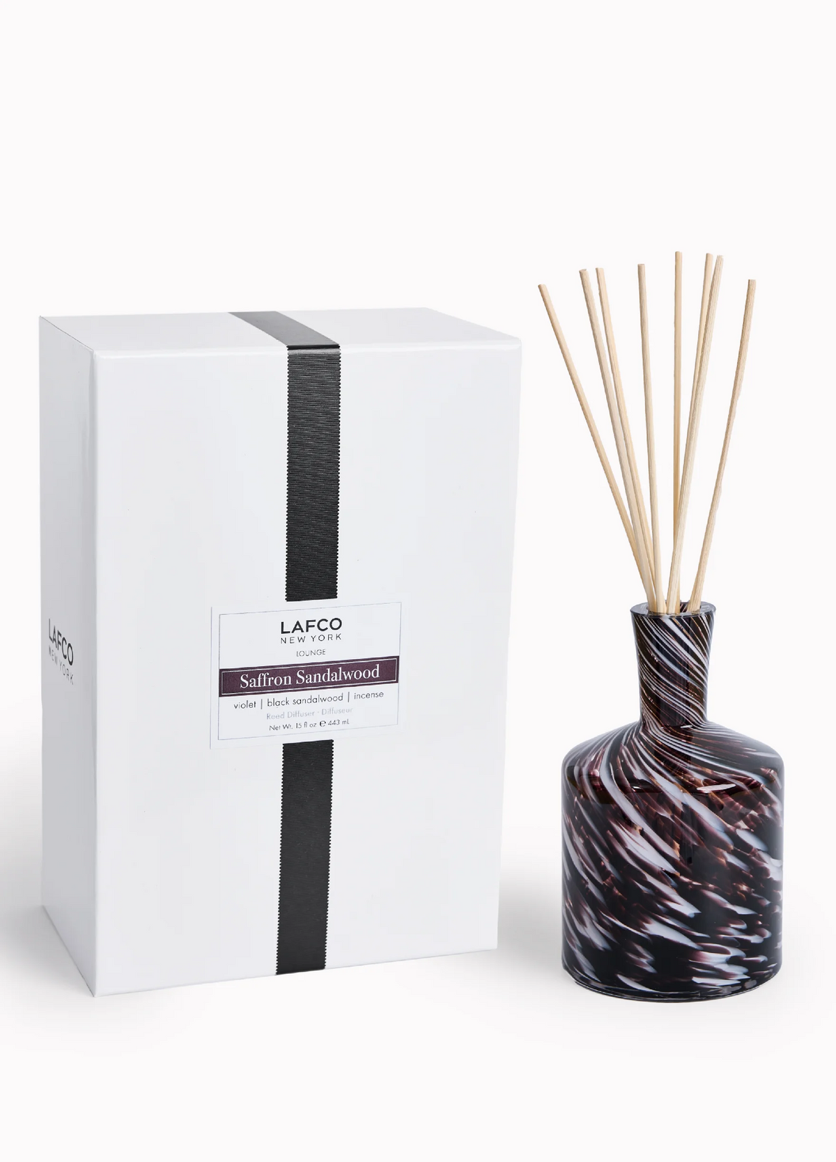 Lafco diffuser with packaging on a white background