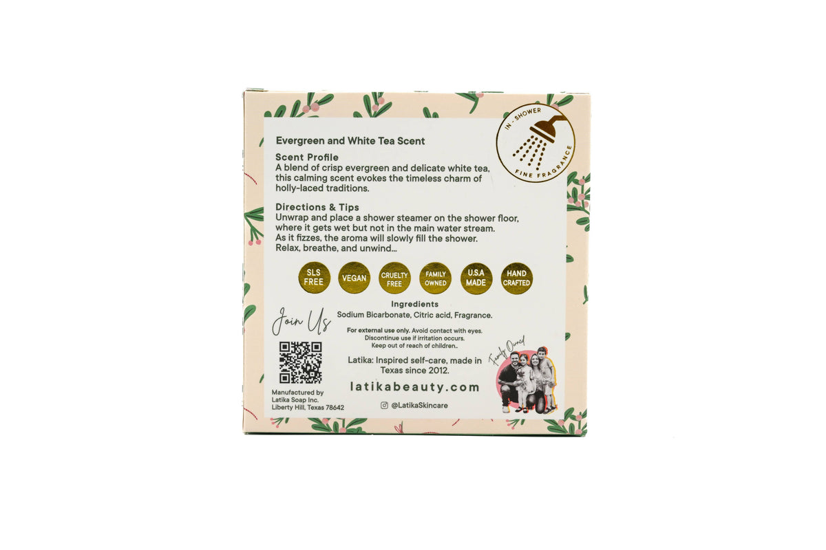 Christmas Holly Shower Steamers - stocking stuffers