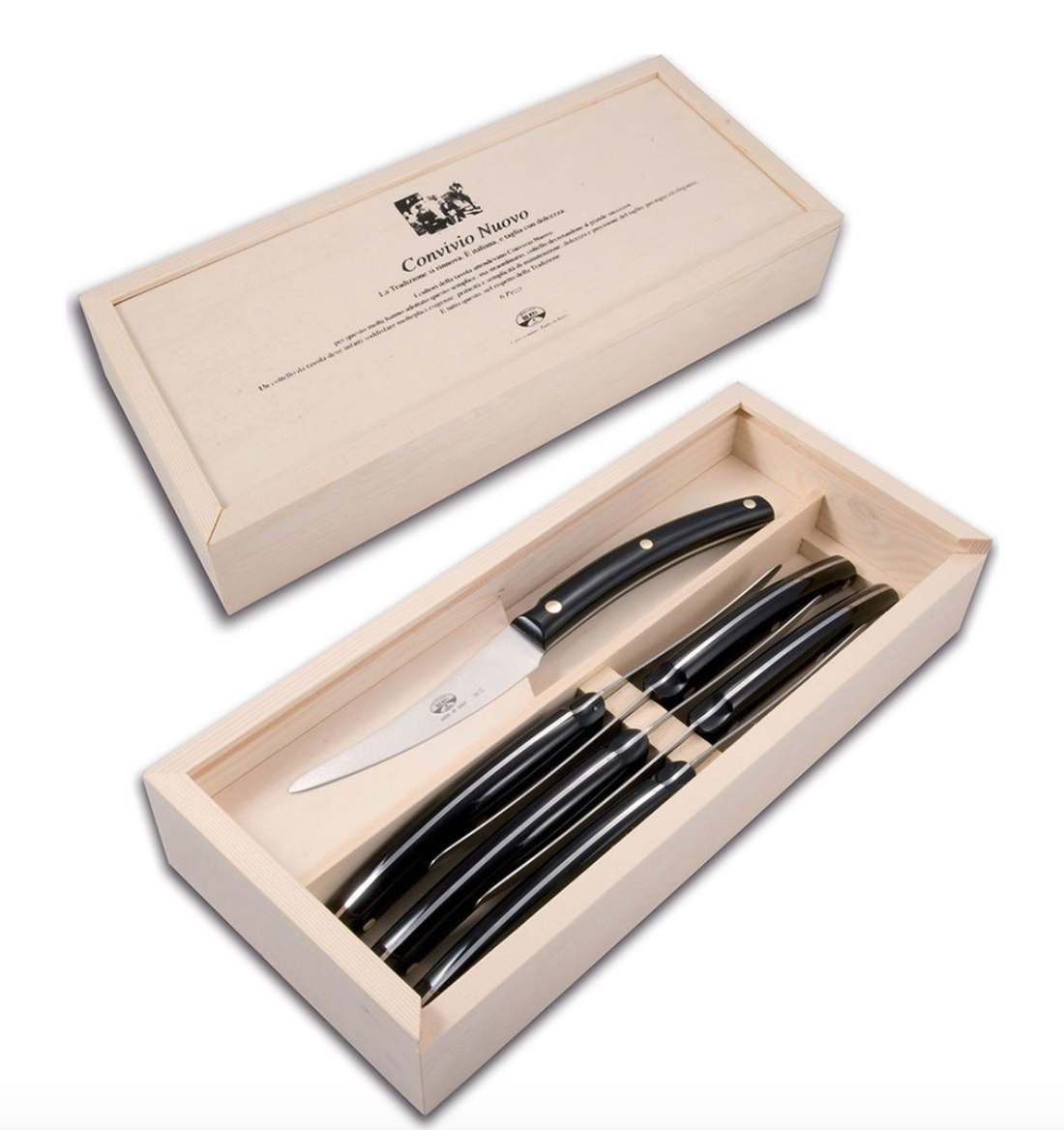 Convivio Steak Knife Black set of six