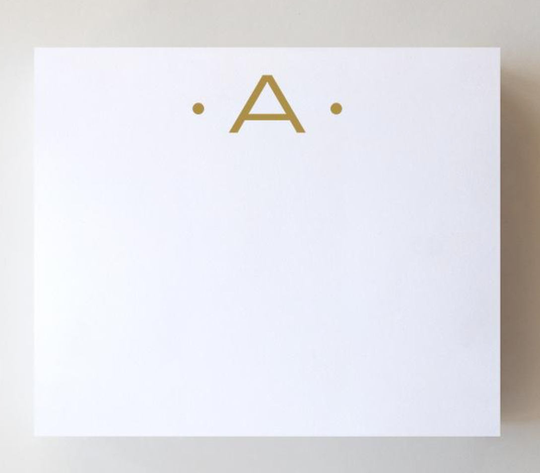Gold Foil Large Initial Pad