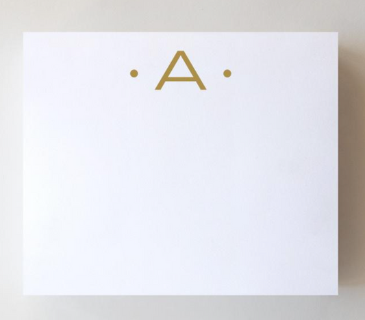 Gold Foil Large Initial Pad