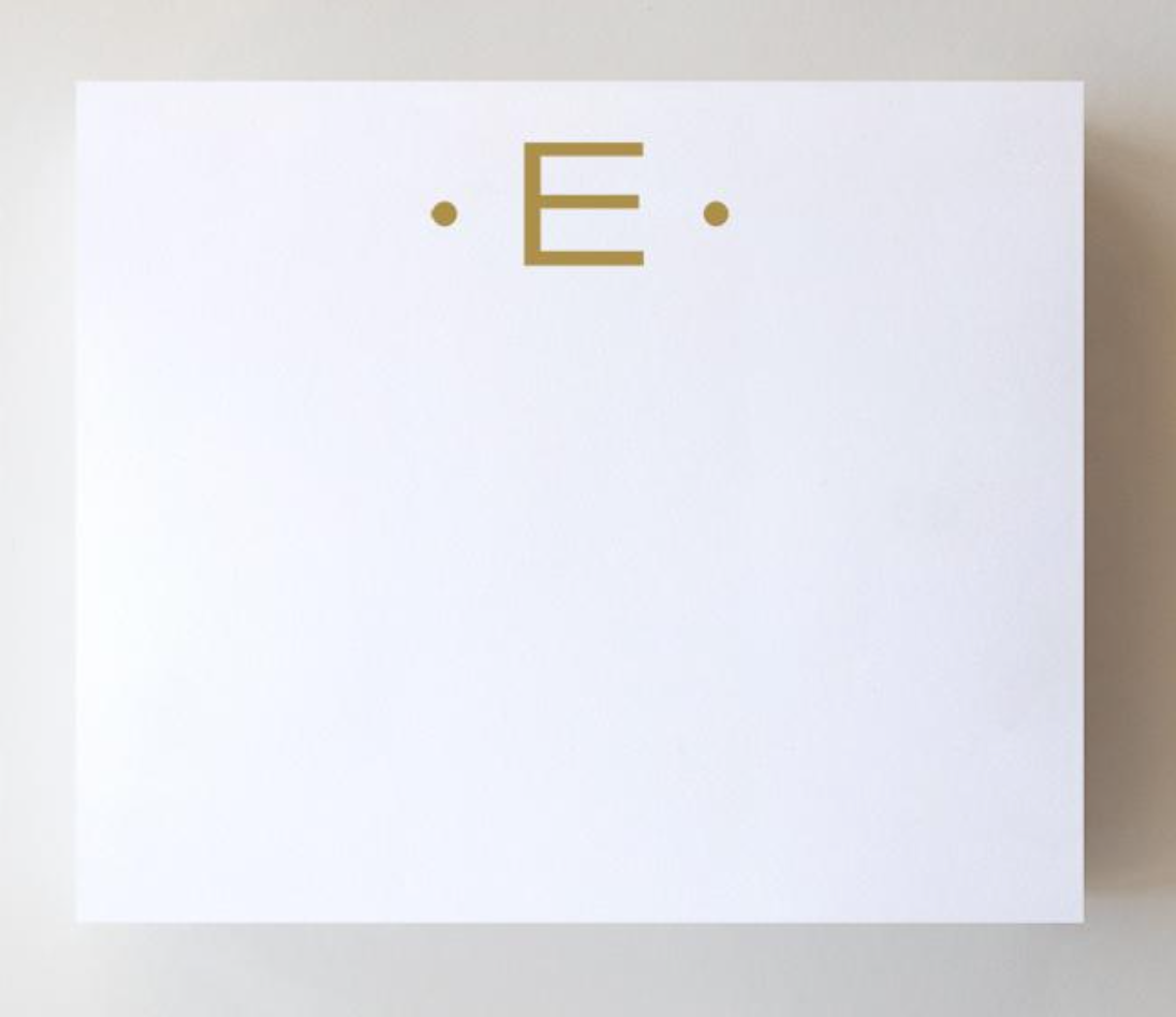 Gold Foil Large Initial Pad