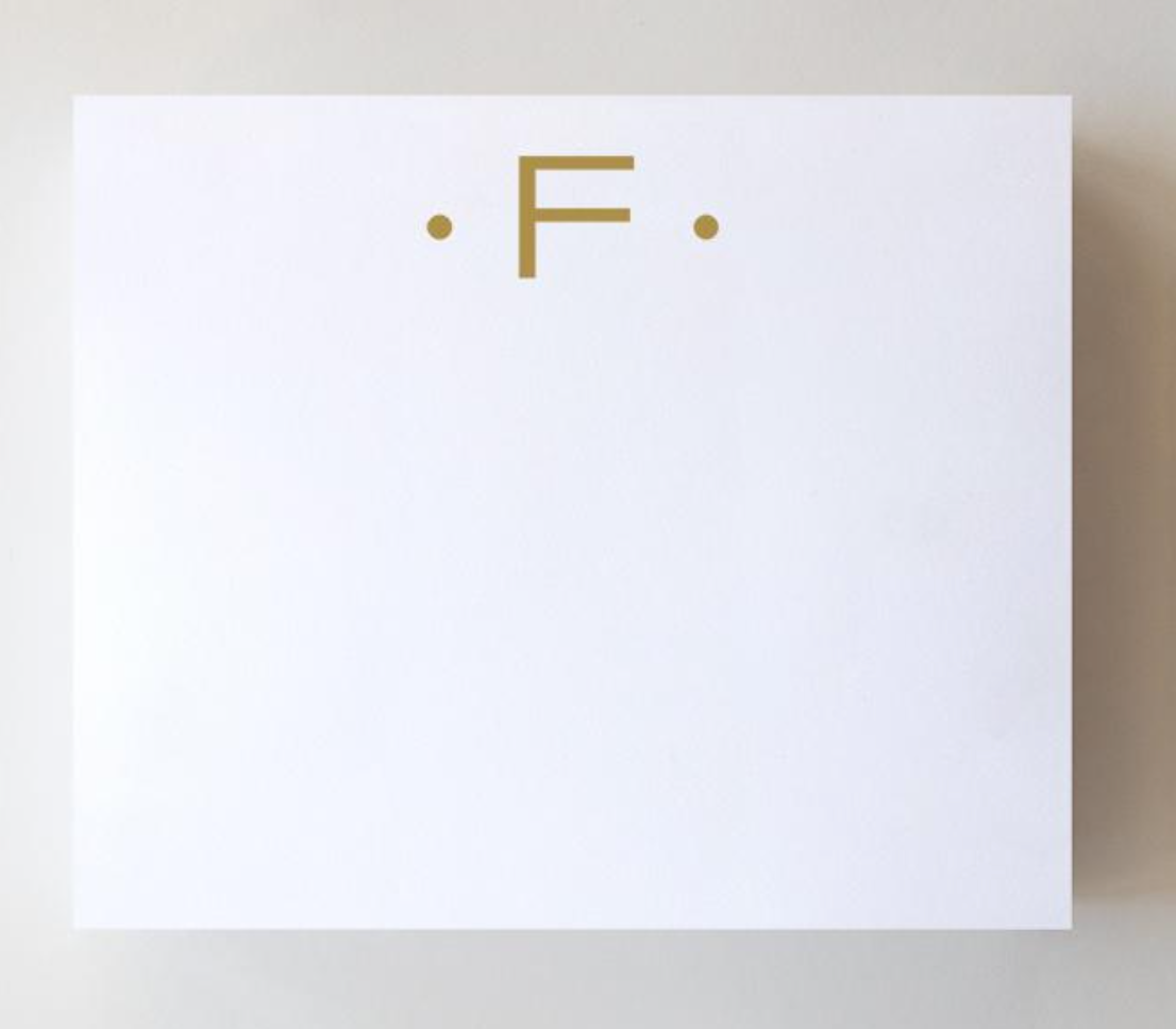 Gold Foil Large Initial Pad