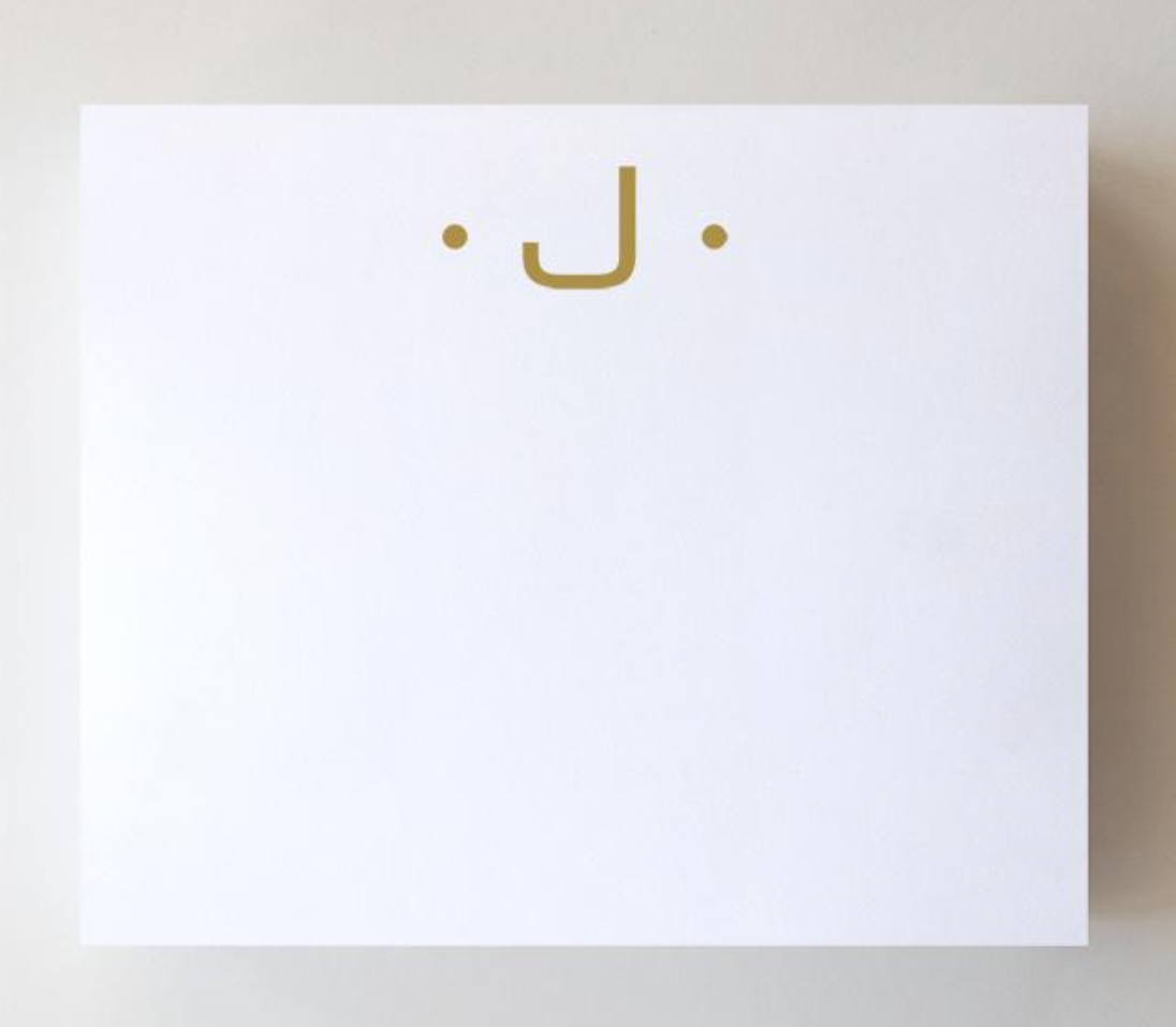 Gold Foil Large Initial Pad