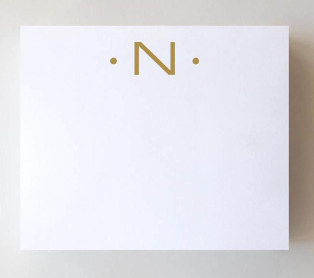 Gold Foil Large Initial Pad