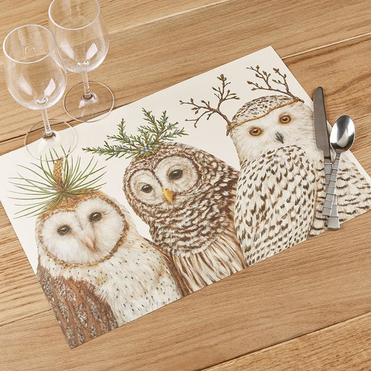 Winter Owl Placemats