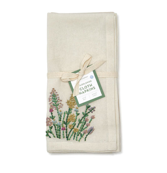 Wild Flower Cloth Napkins - Set of 4