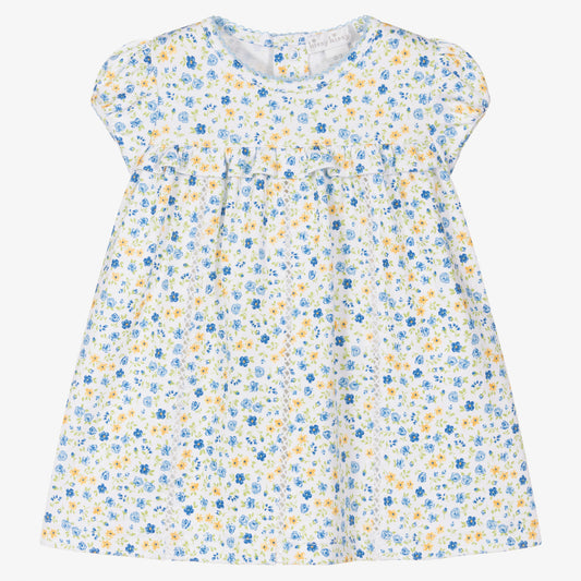 Floral Fantasy Dress - Blue - 2T