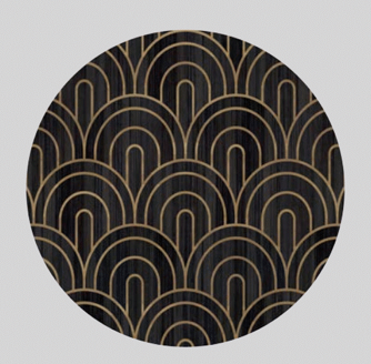 Montparnasse Round Tabelmat Noir