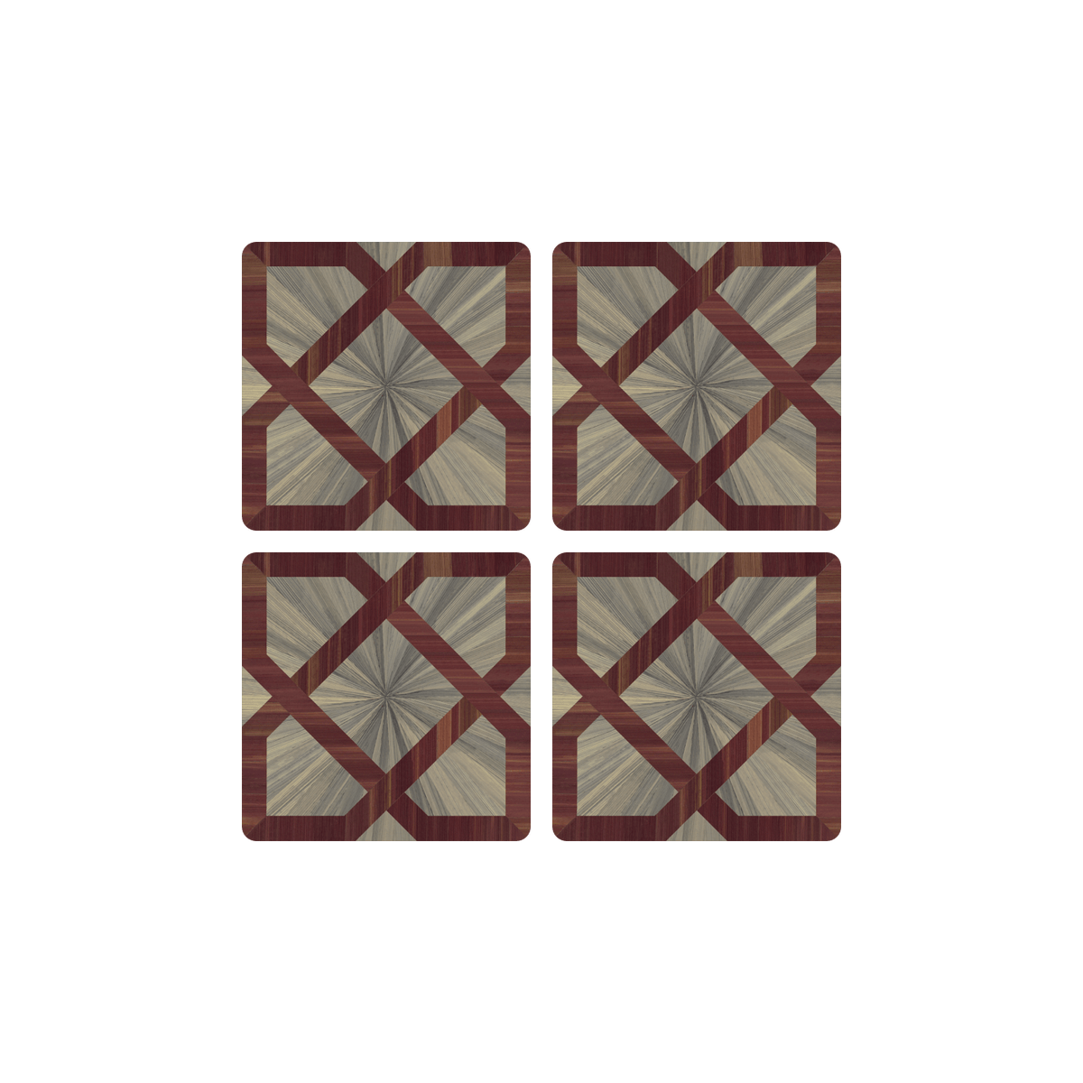 Marrakesh Square Coaster Prune