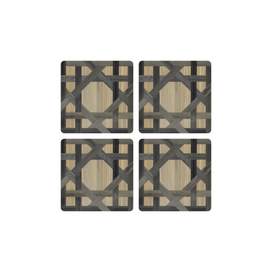 Versailles Coaster Square Noir Set of 4