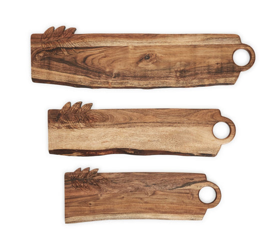 Serving Board w Leaf Design med.