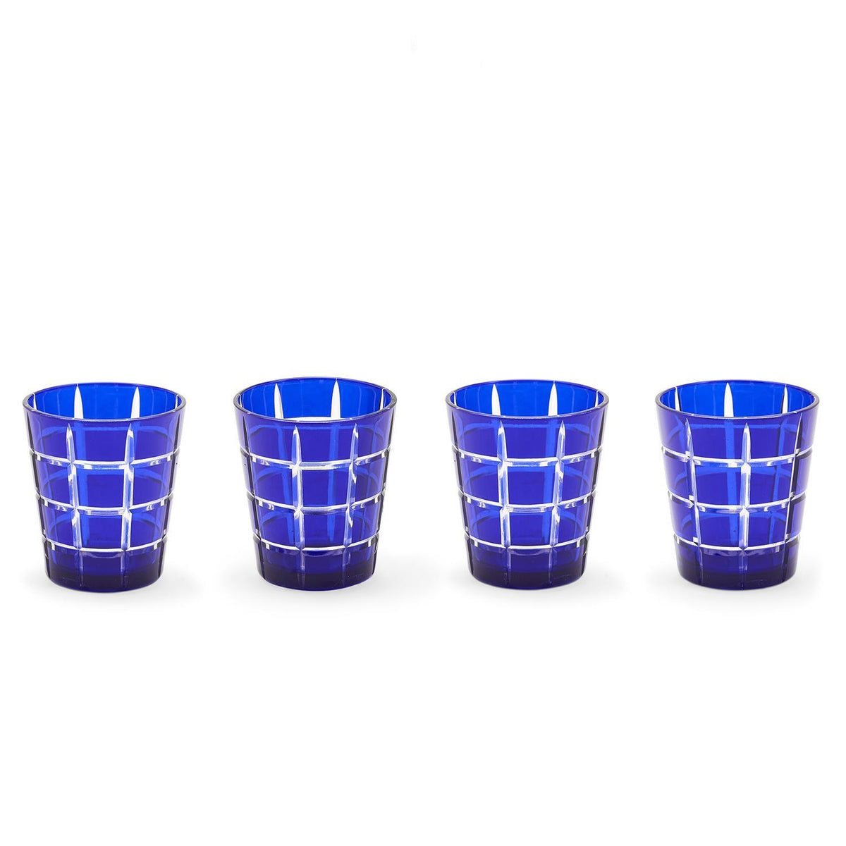 Blue Etched Glasses