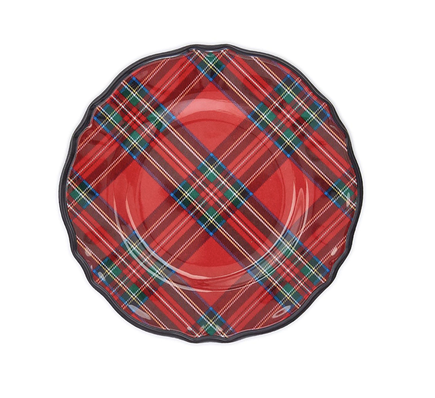 Tartan Melamine Dessert Plates