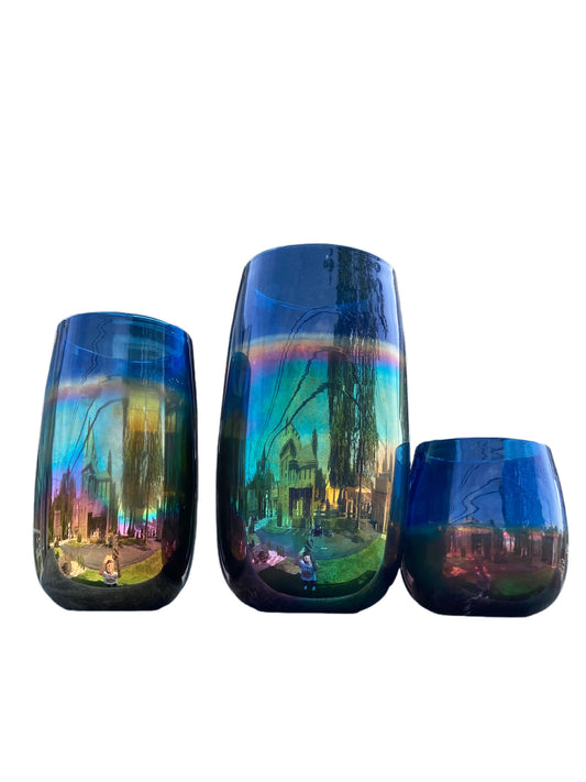 Iridescent Vase/Candleholder Medium