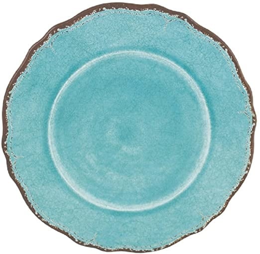 Antiqua Turquoise Salad Plate