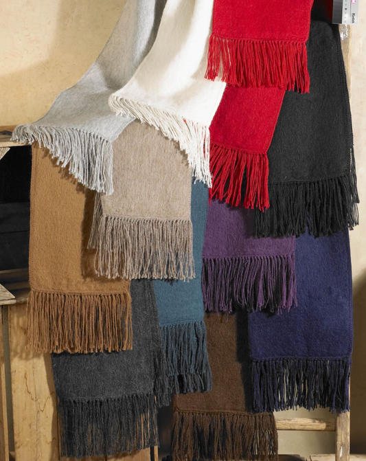 Baby Alpaca Woven Scarf Butter