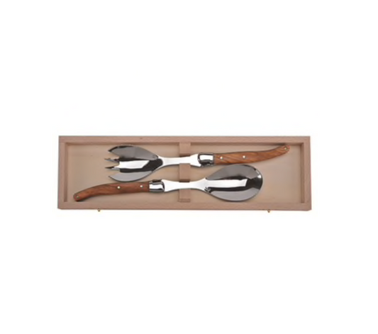 Olive Wood Salad Set