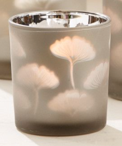 Gingko Glass Votives Medium