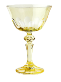 Rialto Glass Coupe Limoncello (Light Yellow)