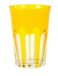 Rialto Glass Tumbler Ginger (Dark Yellow)