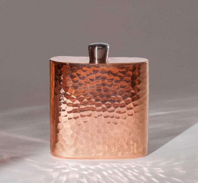 Espadín Copper Square Hip Flask