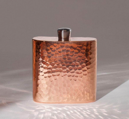 Espadín Copper Square Hip Flask