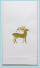 Reindeer Gold Hand Towel