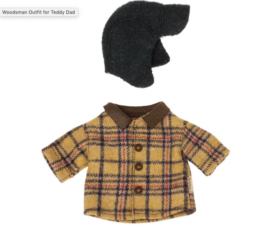 Woodsman Jacket & Hat for Teddy Dad