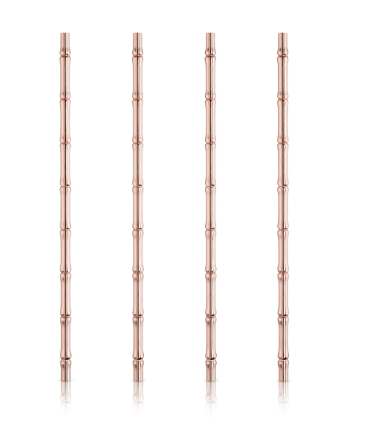 Copper Plated Bamboo Straws
