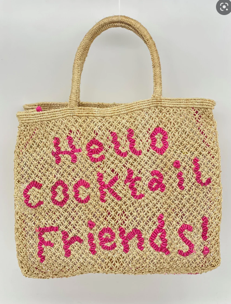 Hello Cocktail Friends / Pink - Large