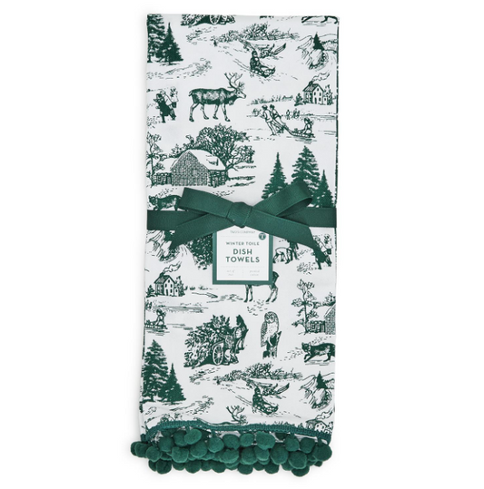 Forest Christmas Set of 2 Dish Towels
