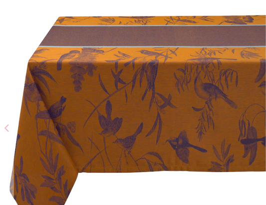 Voliere Blue Tablecloth - 69 x 98