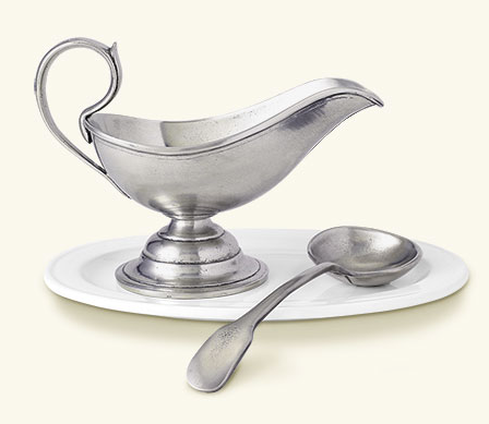 Gravy Boat +Gravy Spoon