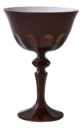 Rialto Glass Coupe Ox Blood