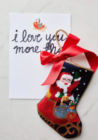 Sleigh Ride Santa Coordinating Bauble Stockings Stationary