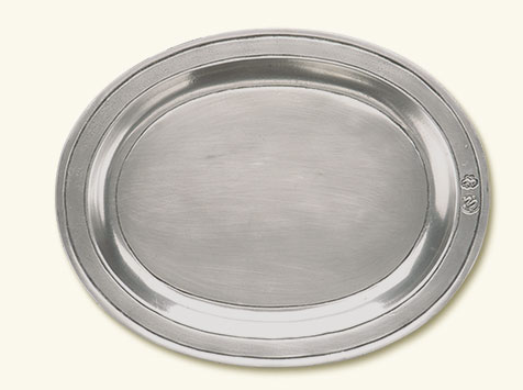 Oval Incised Tray, Extra Small