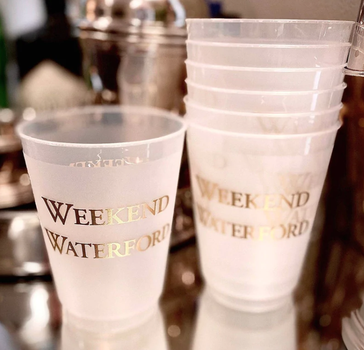 Weekend Waterford Reusable Cups S/10