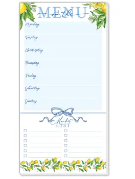 Menu Market List Lemon Branches Large Pad