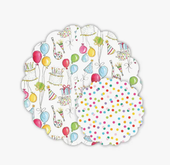 Birthday Icons Doily Set