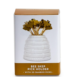Beehive Pick Holder with 20 Bee Picks