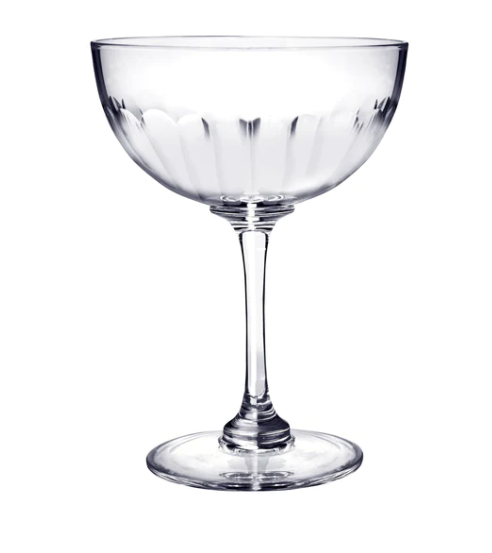 Crystal Champagne Saucers Lens Design