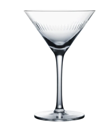 Crystal Martini Glasses Spears Design