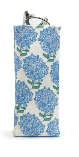 Hydrangea Print Standing Weighted Eyeglass - Blue Flower