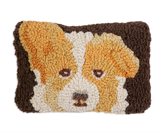 Corgi Puppy Decorative Wool Pillow